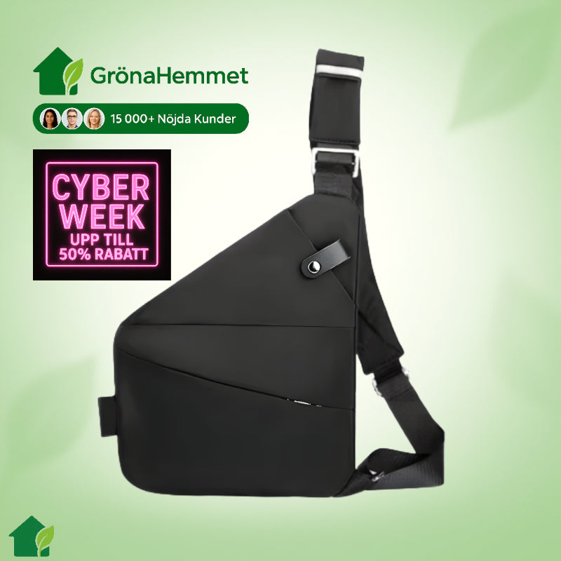 StrideSafe™ Multifunktionell Anti-stöld Crossbody Väska