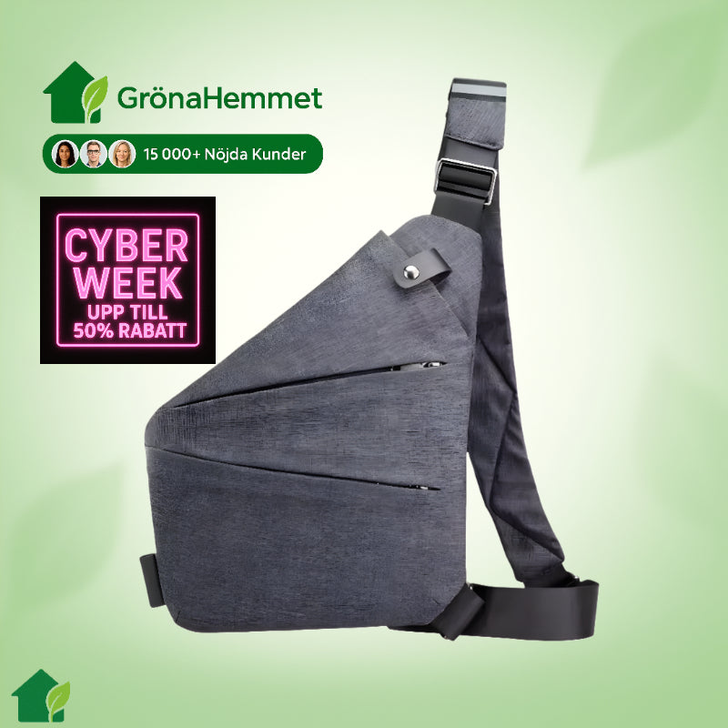 StrideSafe™ Multifunktionell Anti-stöld Crossbody Väska