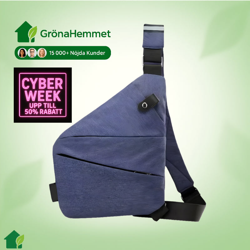 StrideSafe™ Multifunktionell Anti-stöld Crossbody Väska