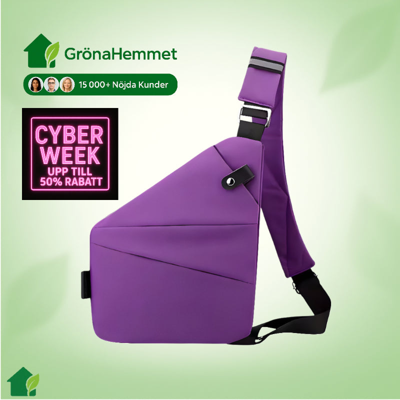 StrideSafe™ Multifunktionell Anti-stöld Crossbody Väska