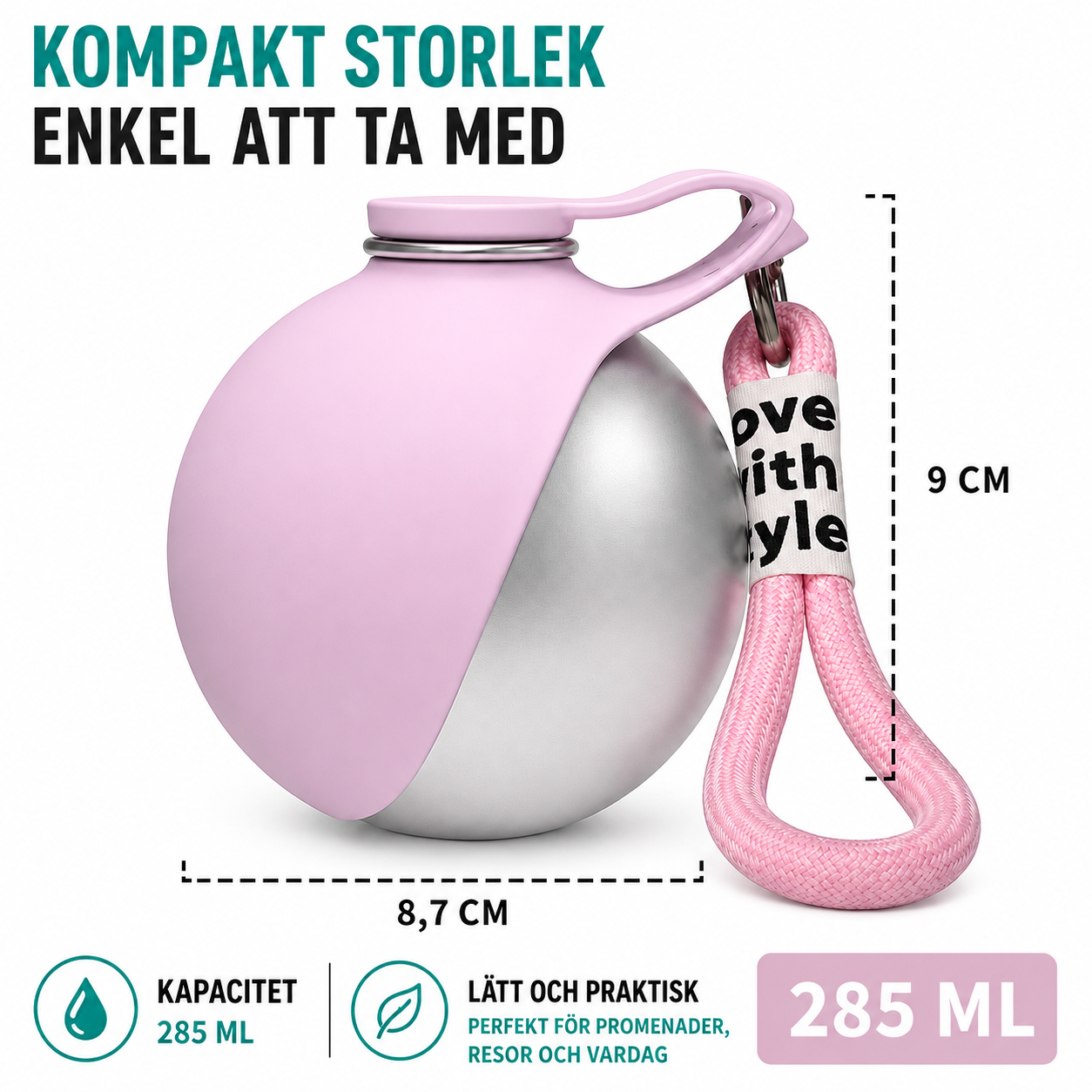 WanderPup™ Vattenflaska - Perfekt för äventyr!