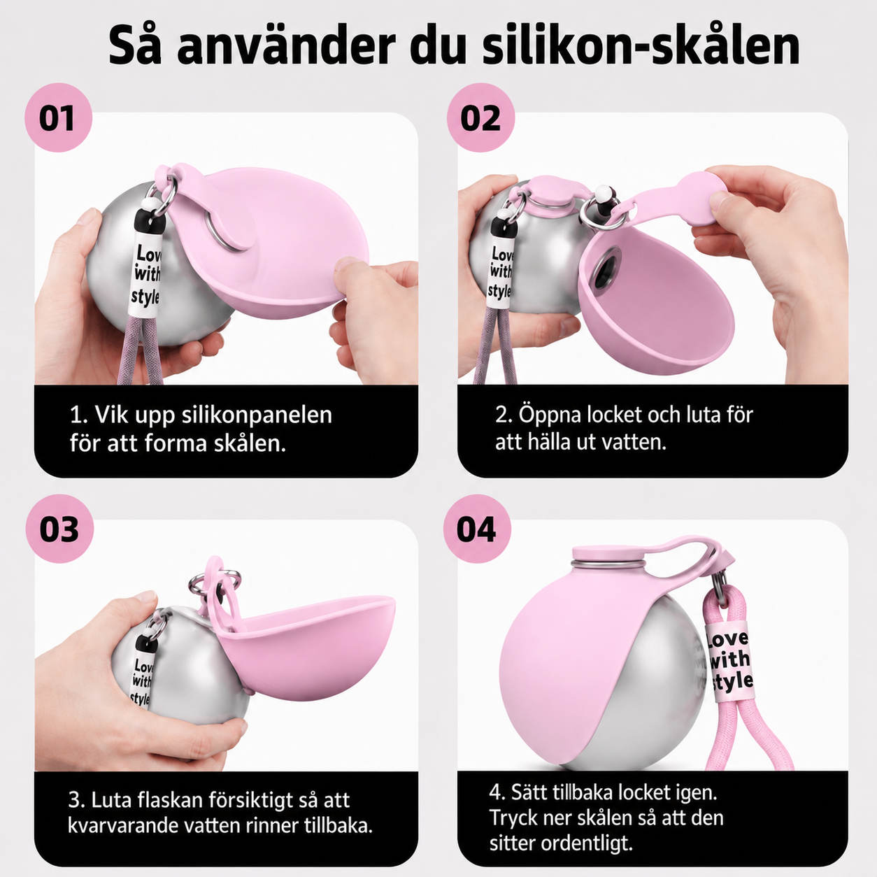 WanderPup™ Vattenflaska - Perfekt för äventyr!